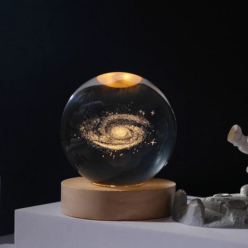 Cosmic Crystal Ball — Aesthetic Night Light